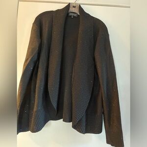 St. John Black Sequin Cardigan Size M